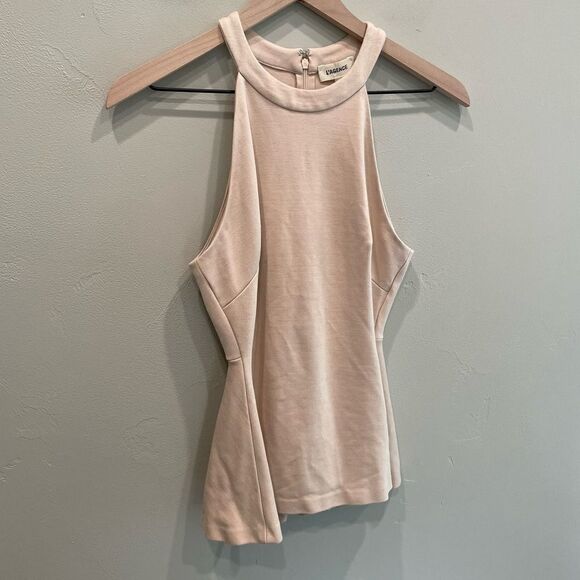 L'AGENCE Light Pink Sleeveless Halter Top Blouse - Size: XS - Picture 5 of 9